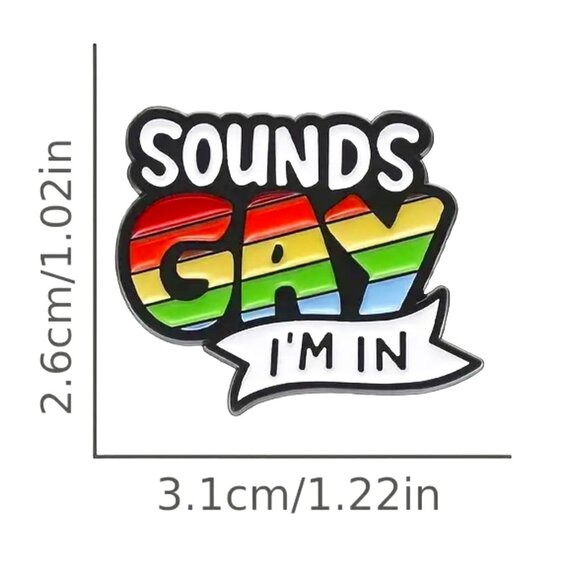 🌺 🌺 🌺LGBTQ Ally Pride Rainbow Flag Pin Brooch - NEW! - Picture 2 of 4